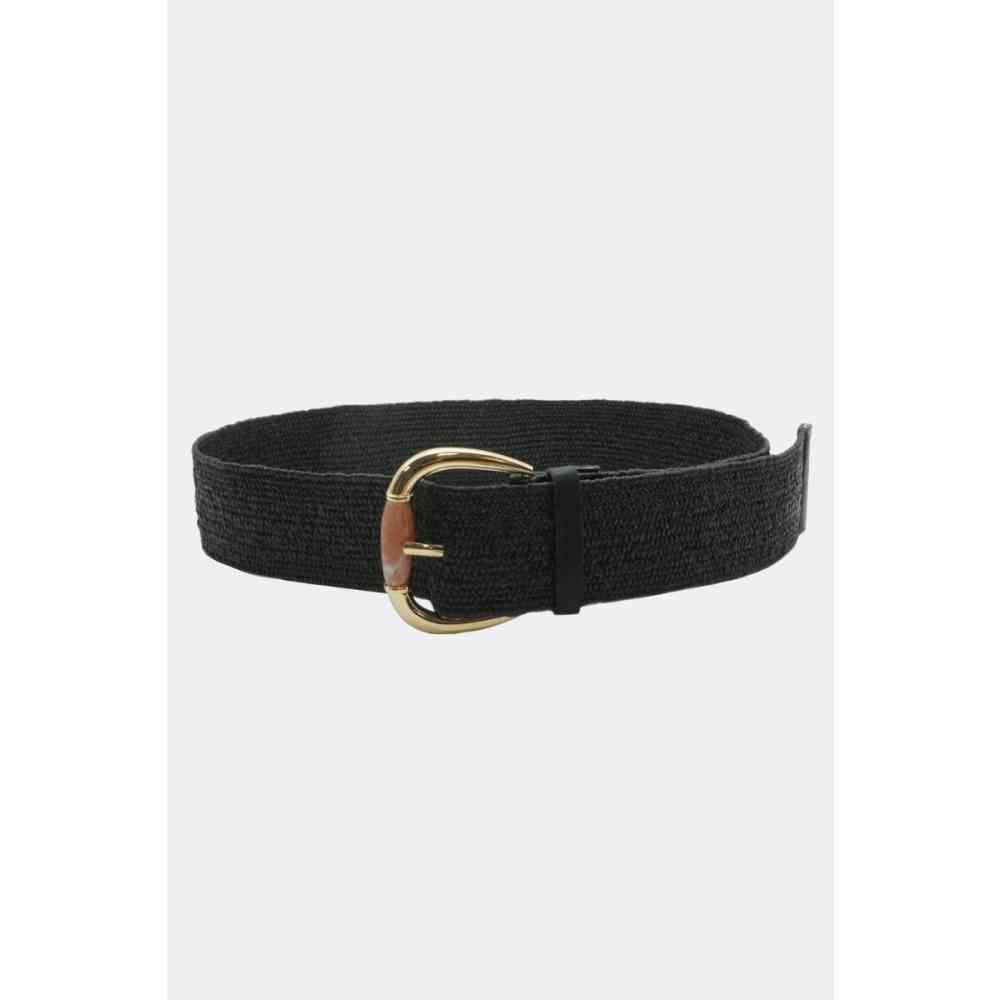 Voodoo Vixen - Elasticated Woven Taille riem - Zwart